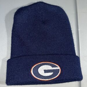 Navy Blue UGA Georgia Bulldogs rare NCAA acrylic winter knit beanie cap hat